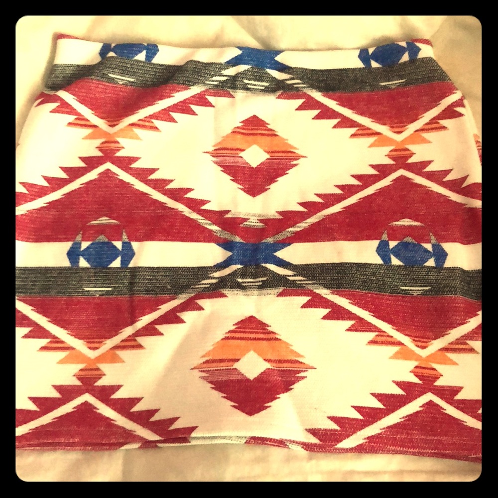 Never been worn Aztec mini skirt